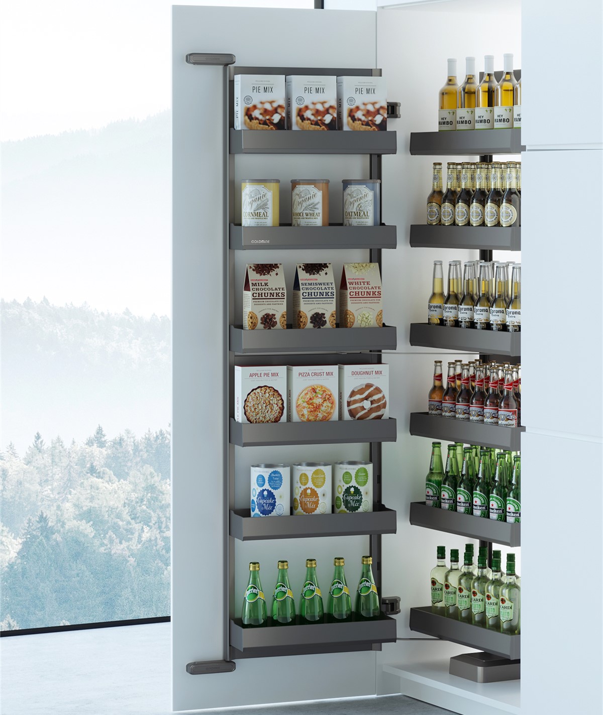 Pantry swivel Pullout