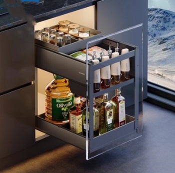 2 tiers spice pullout