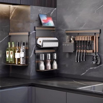 Adjustable Wall Mount kitchen Storage Rack