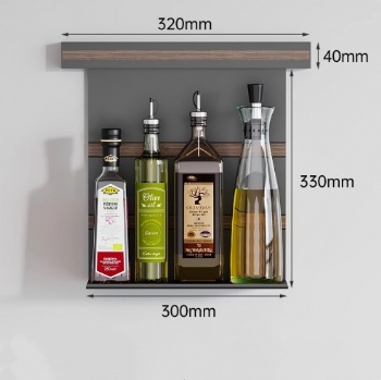 kitchen storage seasoning shelf