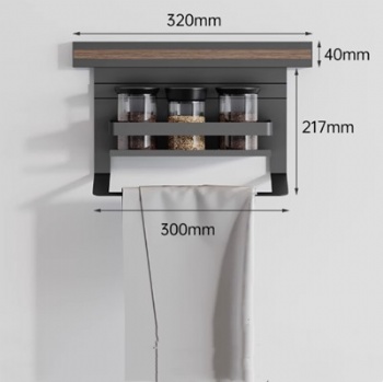 Kitchen Wall Storage Towel Rack