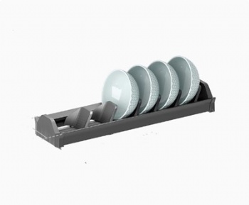 Kitchen drawer bowls rack