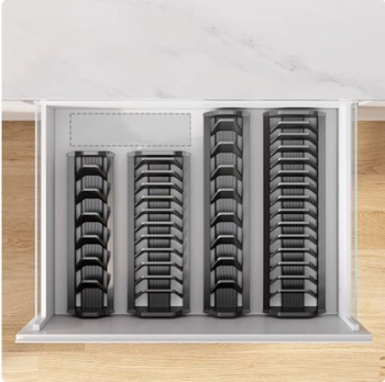 Kitchen drawer bowls rack