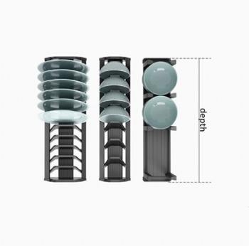 Kitchen drawer bowls rack