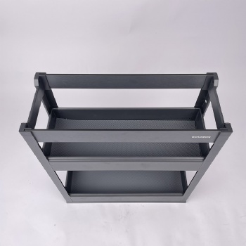 2 tiers narrow pullout basket