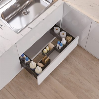 Pullout under sink U shape baskets
