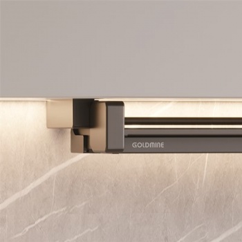 Pull down folding shelf