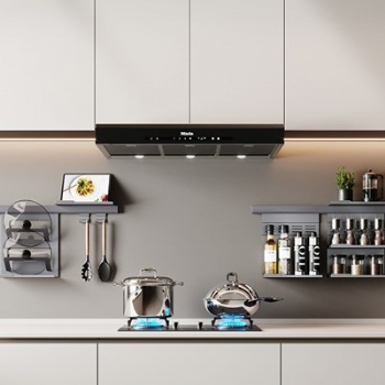 Wall mounted kitchen shelves