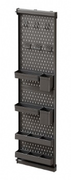 pull out pegboard storage rack