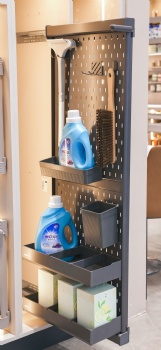 pull-Out Utility Organizer with Pegboard