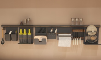 Hang kitchen rack system