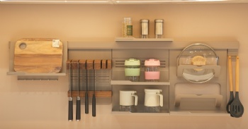 Hang kitchen rack system