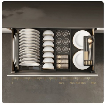 Pullout tableware baskets